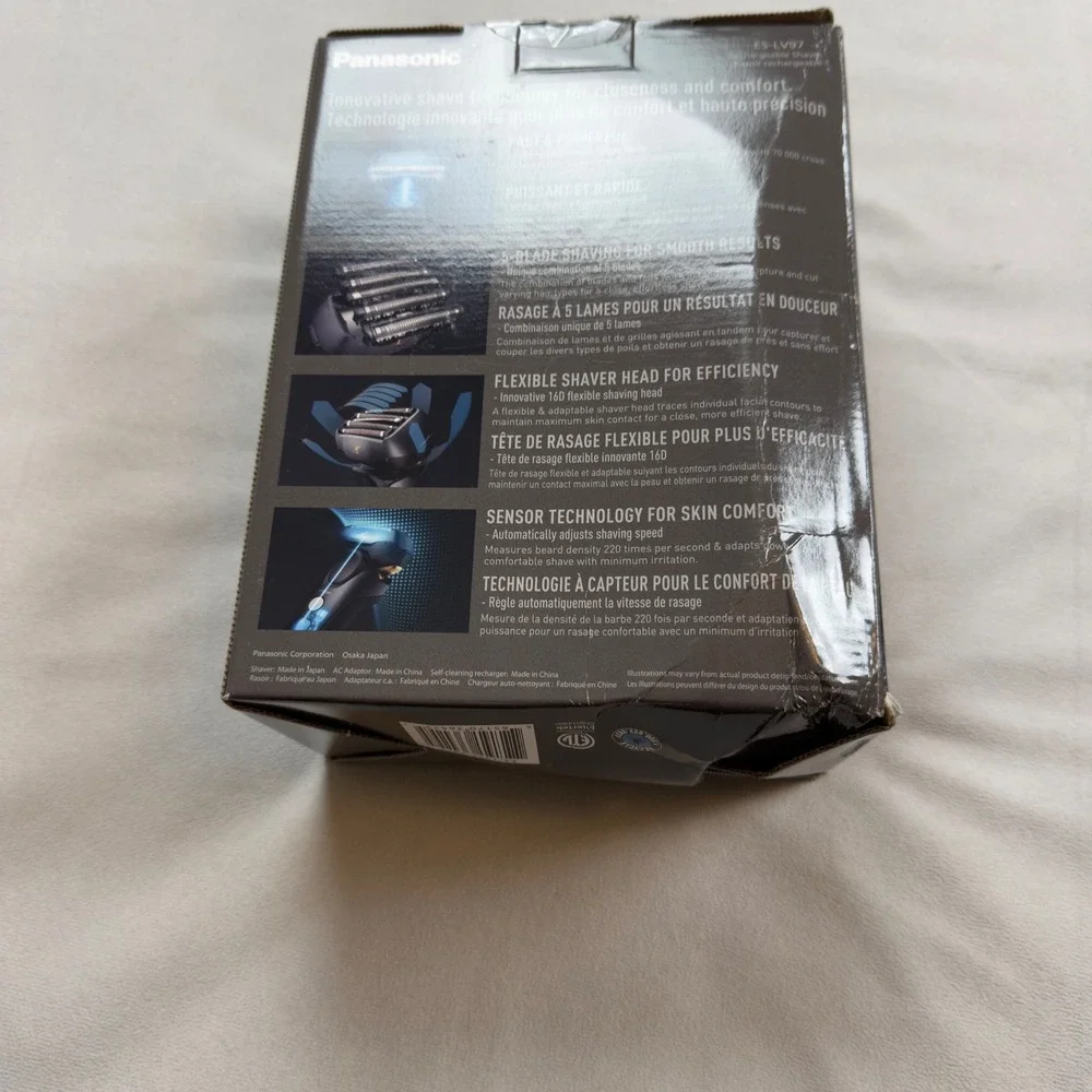 Panasonic ES-LV97-K Arc5 Electric Razor Men Wet Dry Shaver with Charging Station